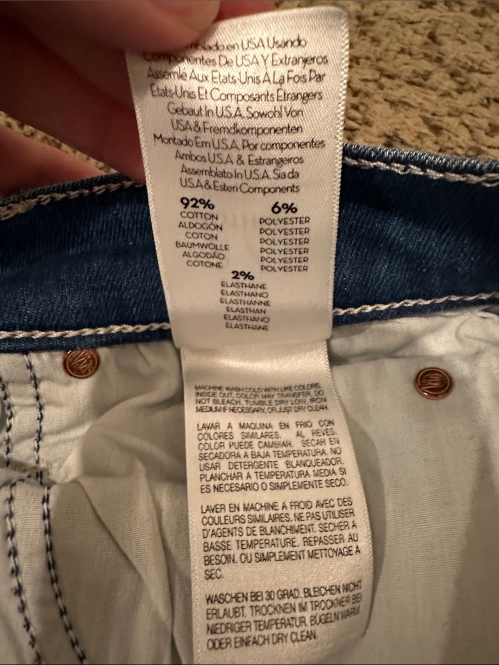 EUC Mother Denim mid rise dazzler crop jean in squeeze it - size 27 $278 retail - Picture 10 of 10